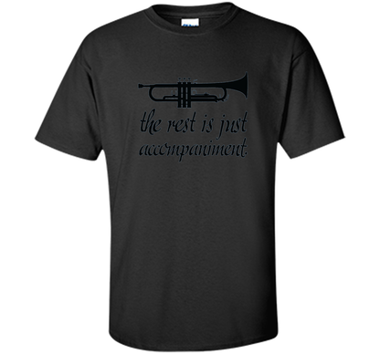 Trumpet Music Band T-shirt Black
