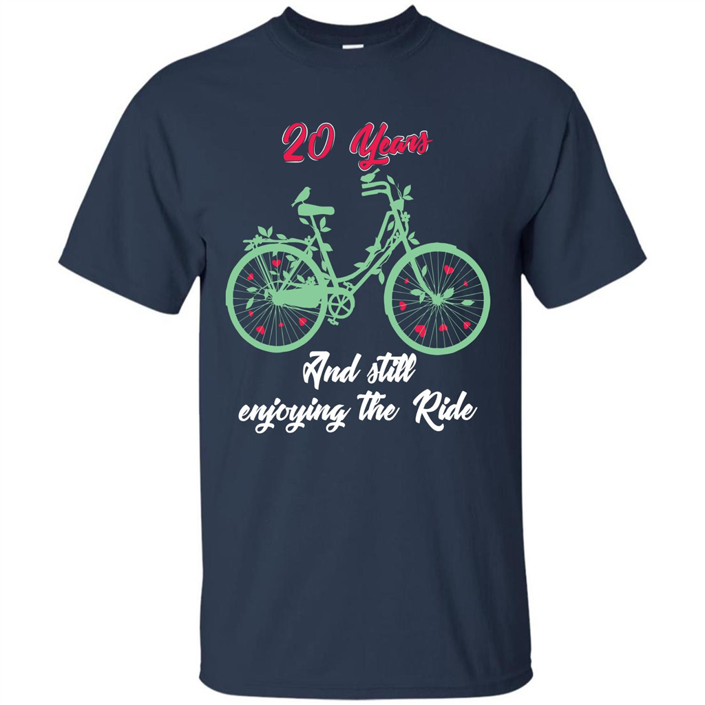 Anniversary T-shirt 20 Years And Still Enjoying The Ride Navy