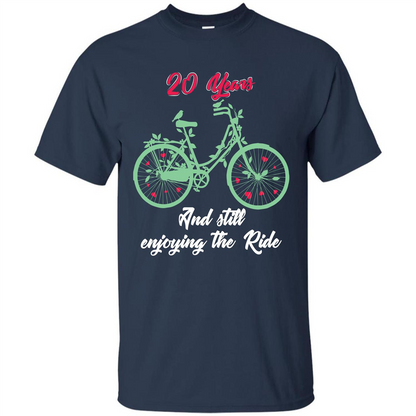 Anniversary T-shirt 20 Years And Still Enjoying The Ride Navy