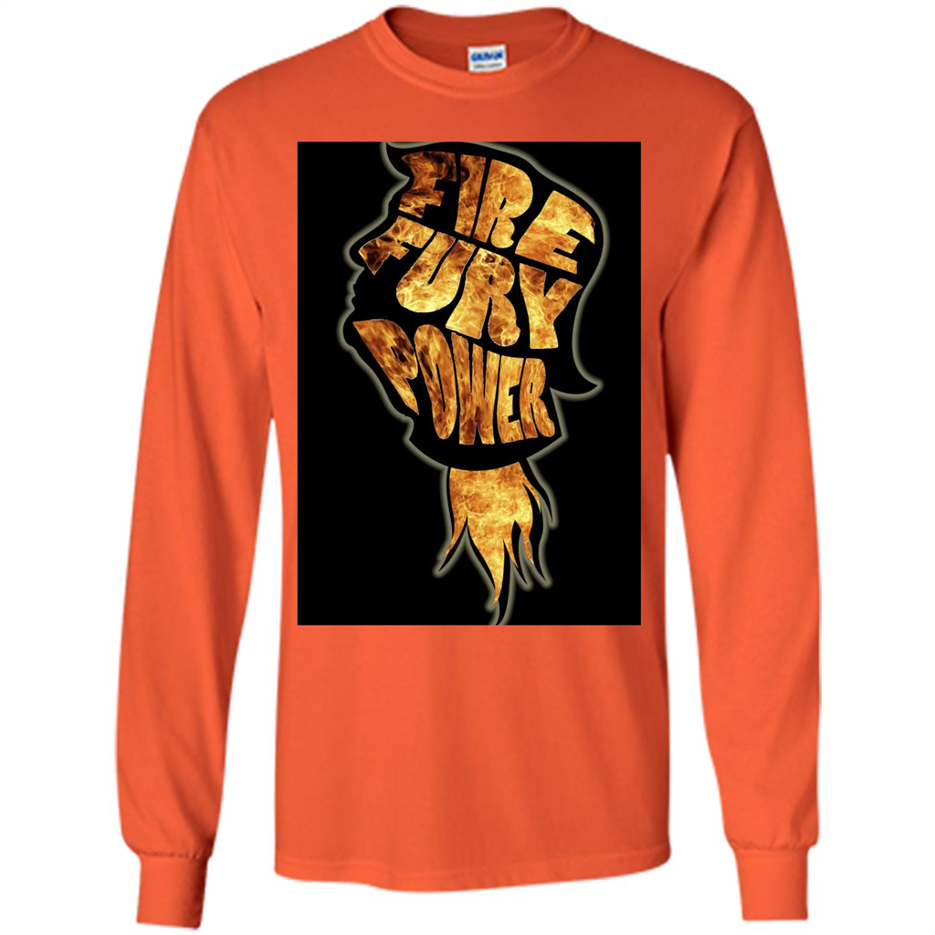 Fire Fury Power T-shirt Orange