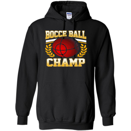 Bocce Ball Champ T-Shirt Bocce Ball Player Black