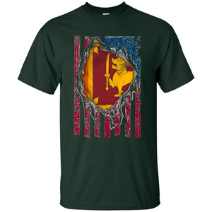 Sri Lanka Flag Proud T-Shirts