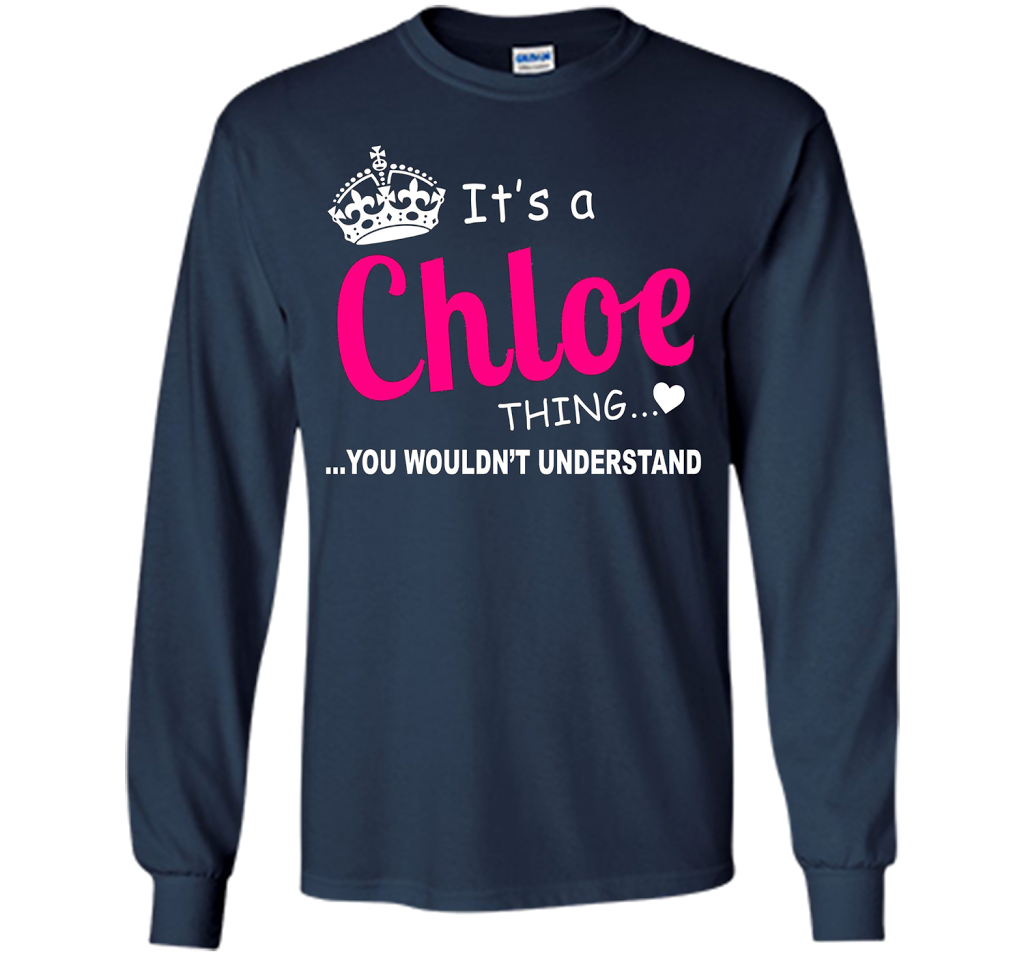 Chloe You Wouldn't Understand Birthday T-shirt Navy