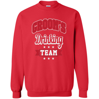 Funny Groom's Drinking Team T-shirt Bachelor Party