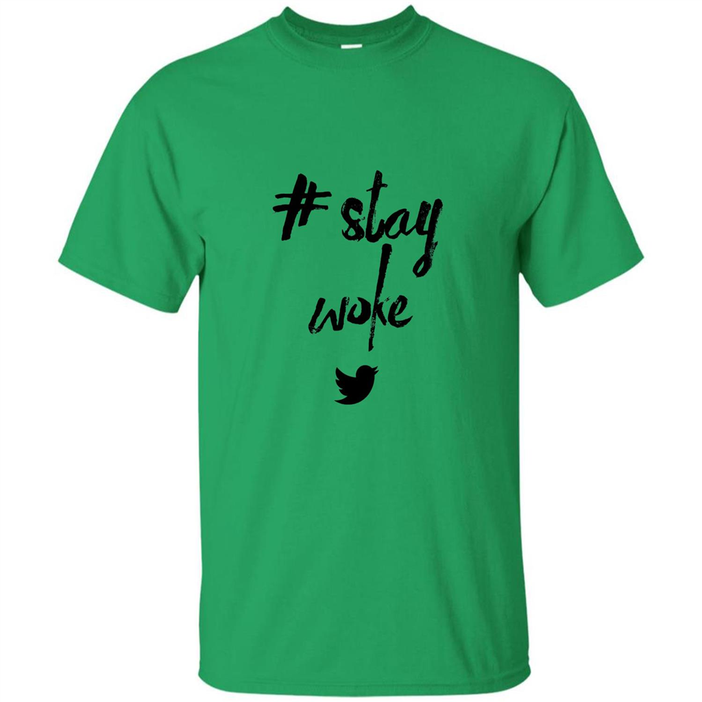 Black Lives Matter T-Shirt Stay Woke Irish Green
