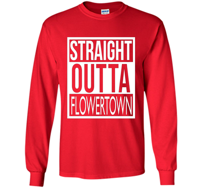 Straight Outta Flowertown (Summerville) Unisex Tee t-shirt Red