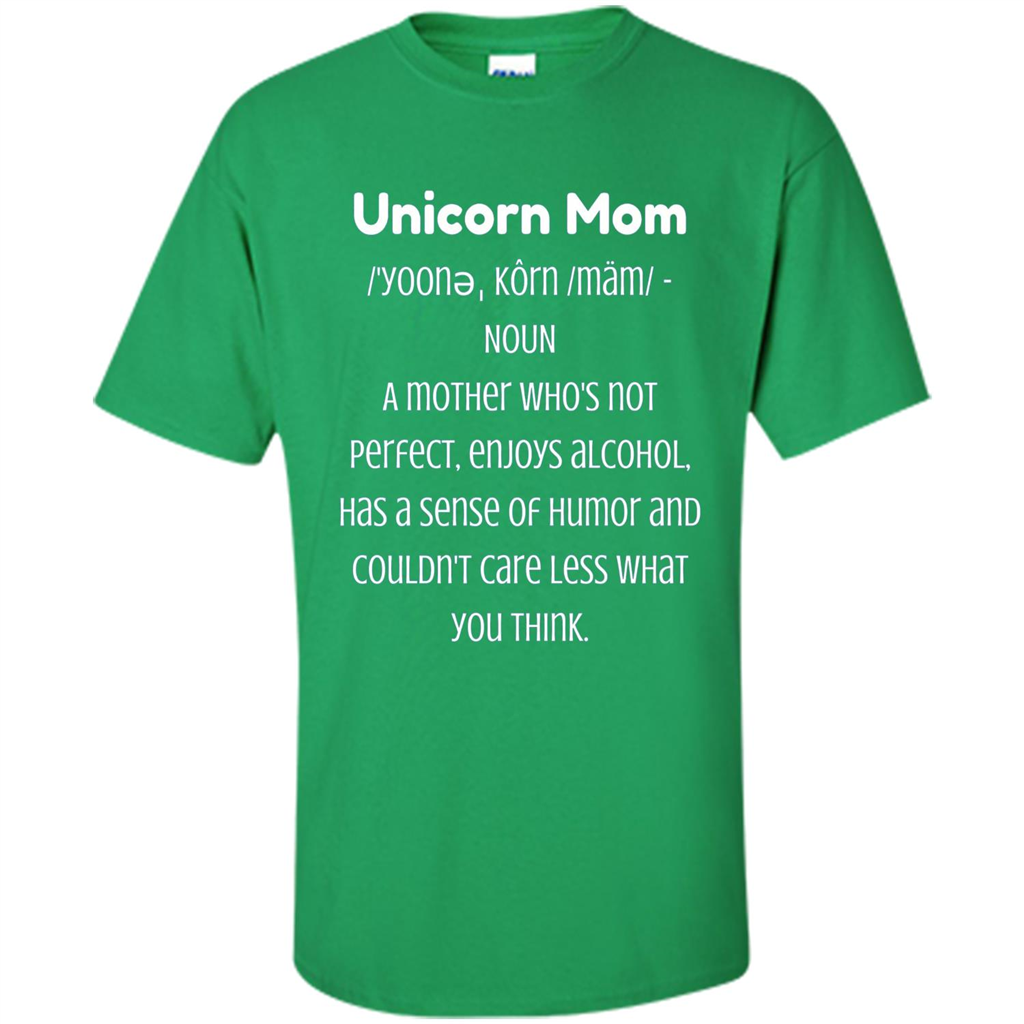 Fun Mom T-shirt - Unicorn Mom Definition Irish Green