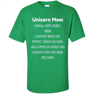 Fun Mom T-shirt - Unicorn Mom Definition