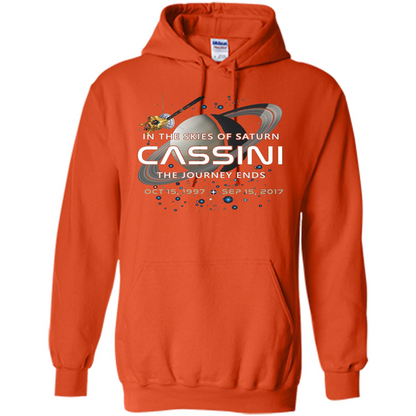 Cassini Spacecraft End Of Mission At Saturn T-Shirt Orange