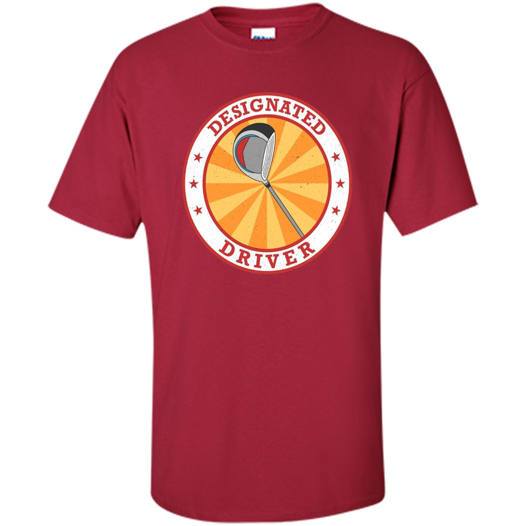 Golf T-shirt Designated Driver Funny Golf T-shirt Cardinal