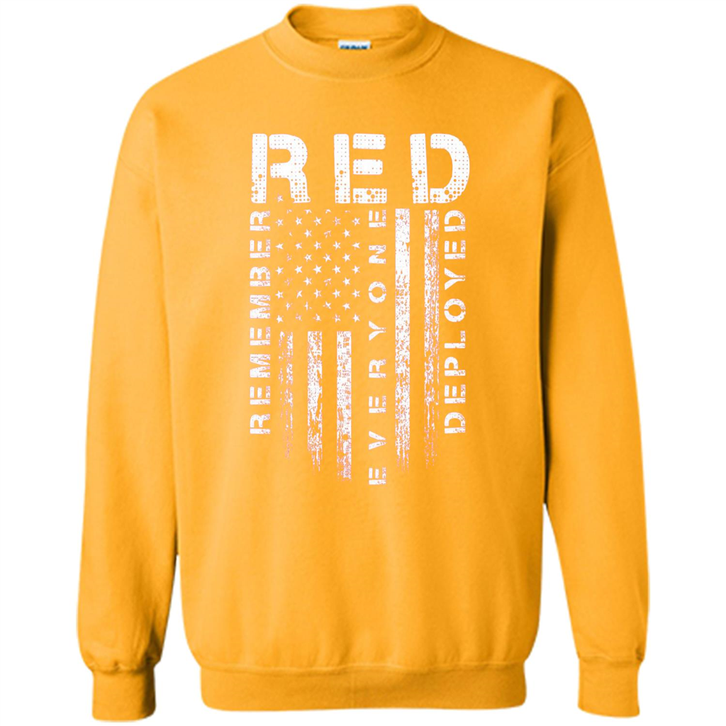 Red Friday - Remember Everyone Veteran Deployed T-shirt Gold