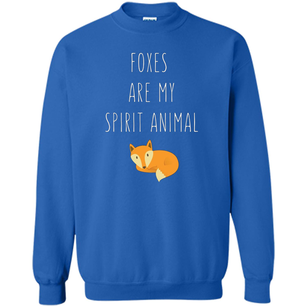 Foxes Are My Spirit Animal Fox T-Shirt Royal