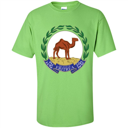 Eritrea Emblem T-shirt National Heritage Pride Lime
