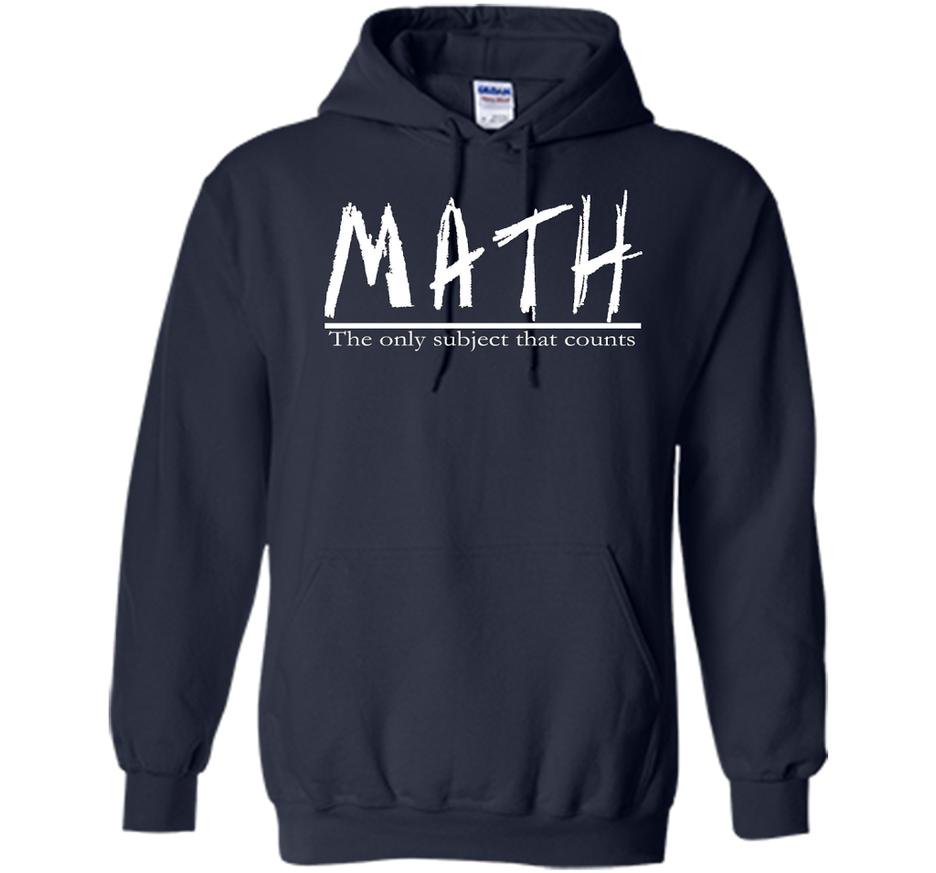 Math - The Only Subject That Counts Math Teacher Pun TShirt t-shirt Navy
