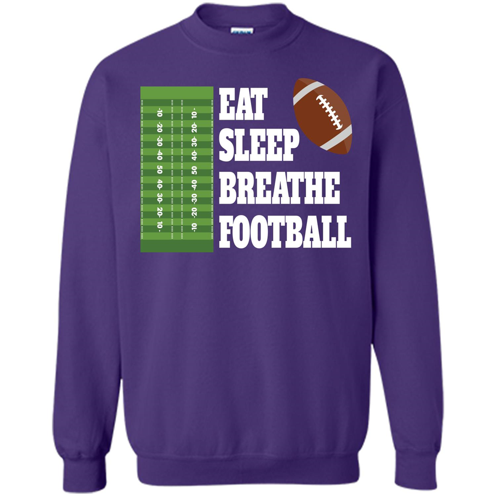 Eat Sleep Breathe Football T-shirt Purple