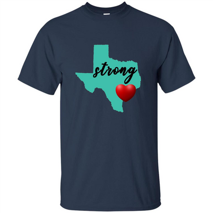 Texas Strong Support Texans T-shirt Navy