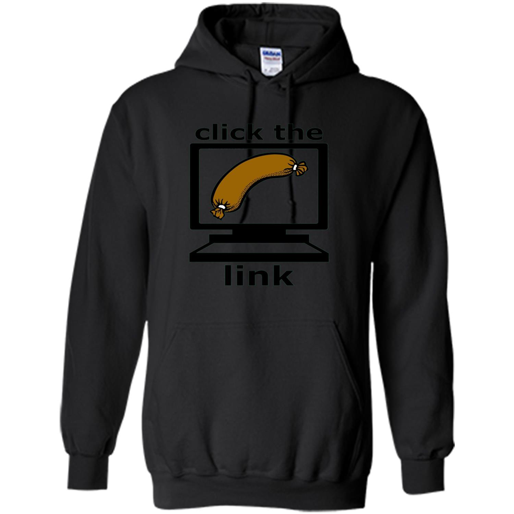 Sausage T-Shirt Click The Link Black