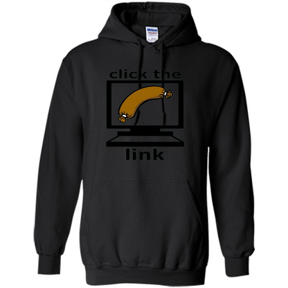 Sausage T-Shirt Click The Link Black