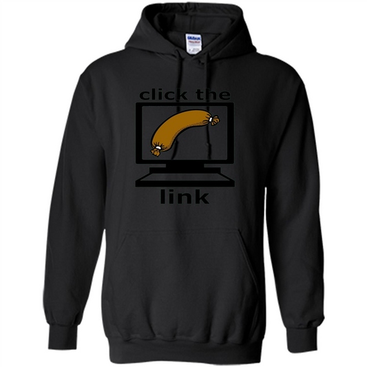 Sausage T-Shirt Click The Link Black