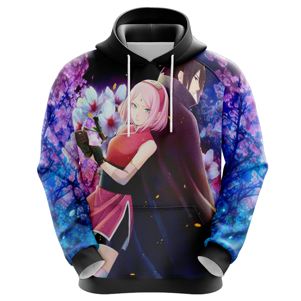 Naruto - Sasuke & Sakura Unisex 3D Hoodie