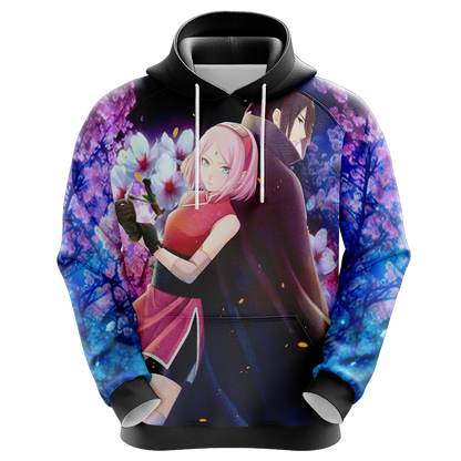 Naruto - Sasuke & Sakura Unisex 3D Hoodie