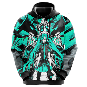 Hatsune Miku Love is War Unisex 3D Hoodie