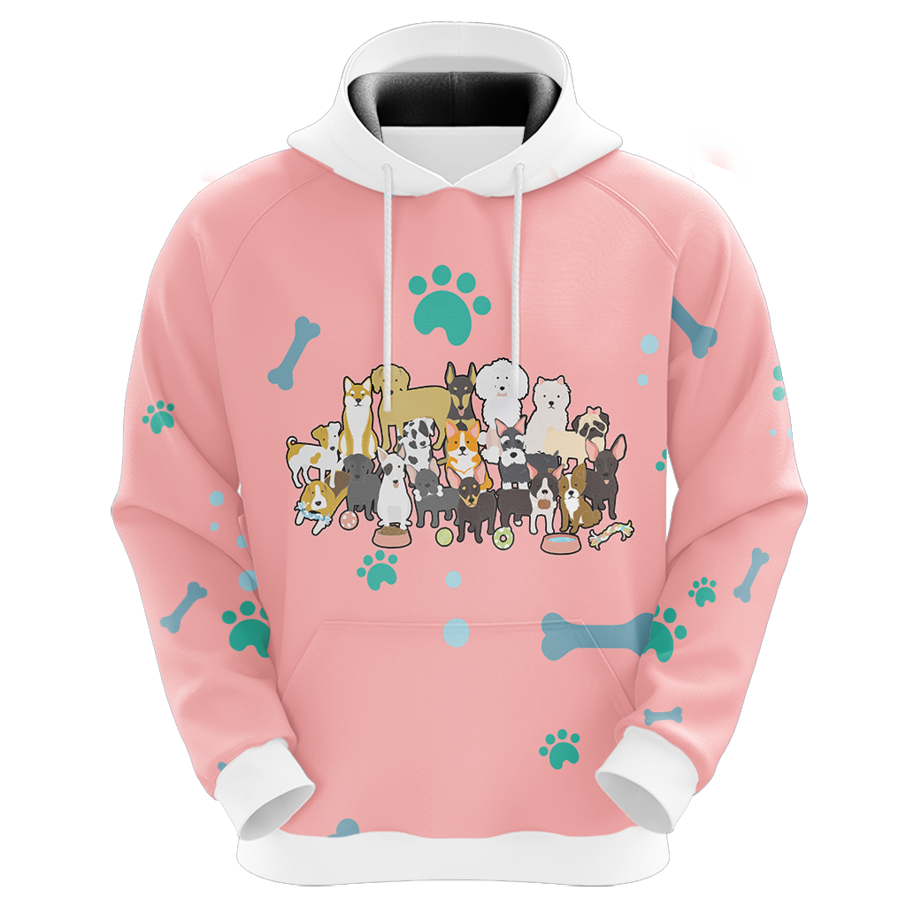Dogs Comes Into Our Lives And Leave Paw Prints On Our Hearts 3D Hoodie