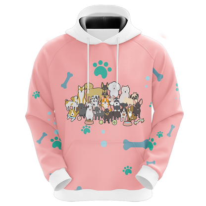 Dogs Comes Into Our Lives And Leave Paw Prints On Our Hearts 3D Hoodie