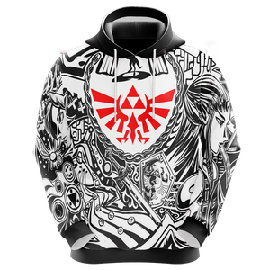 Legend Of Zelda Hylian Shield Game Version Unisex 3D Hoodie