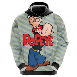 Popeye Characters New Unisex 3D Hoodie