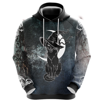 Black Cat Witches Unisex 3D Hoodie