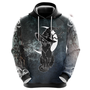 Black Cat Witches Unisex 3D Hoodie