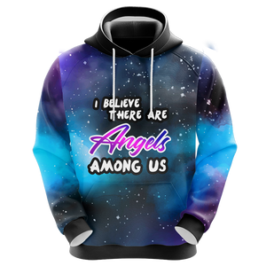 I Believe There Are Angels Among Us Elephant Unisex 3D Hoodie