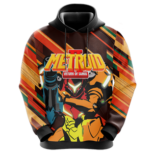 Metroid 2 - Samus Unisex 3D Hoodie