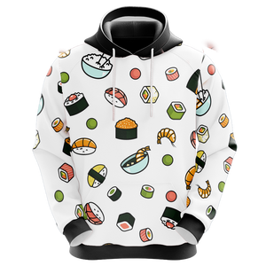 Father And Daughter Best Sushi Partners For Life Sushi Unisex 3D Hoodie