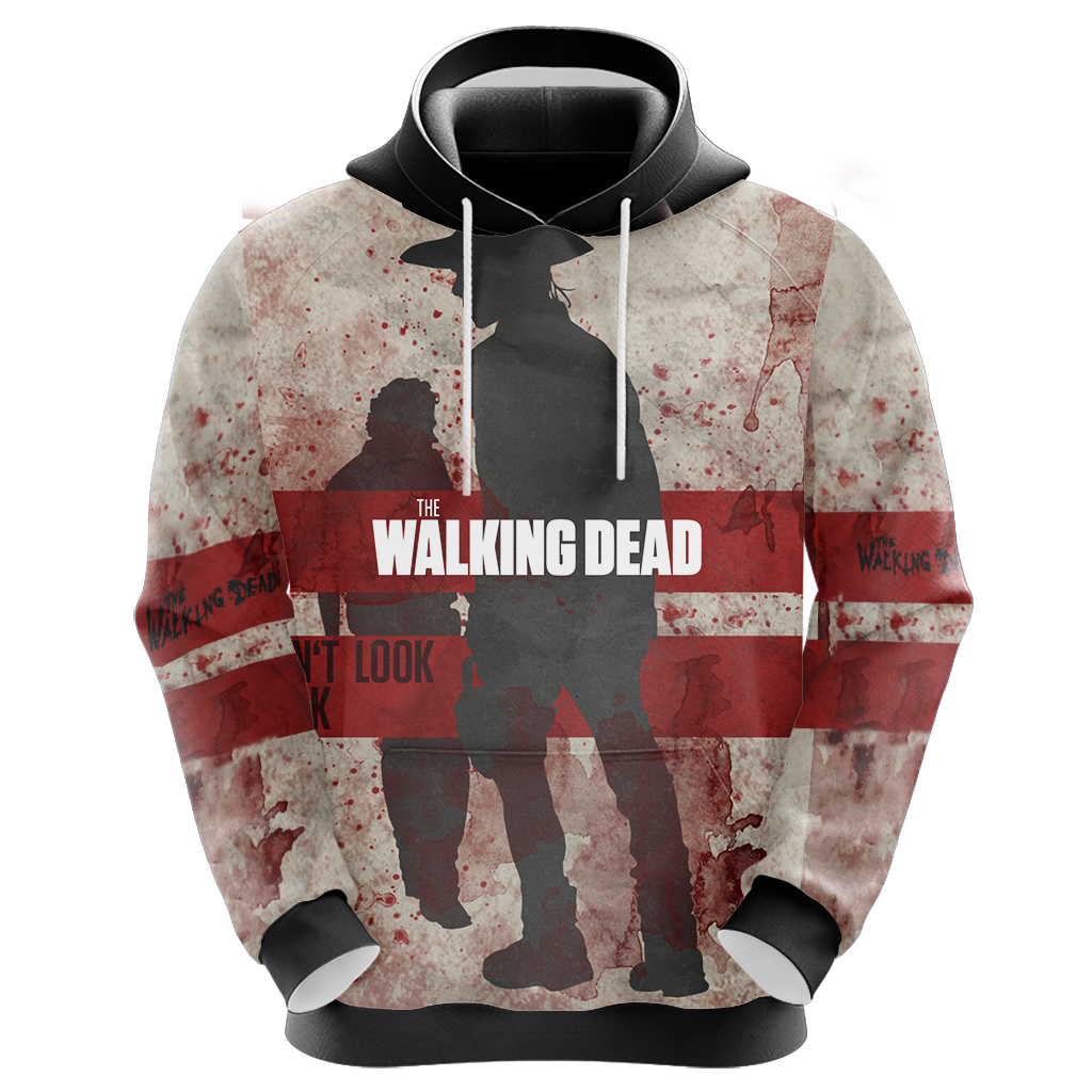 The Walking Dead Rick And Carl Grimes New Unisex 3D Hoodie