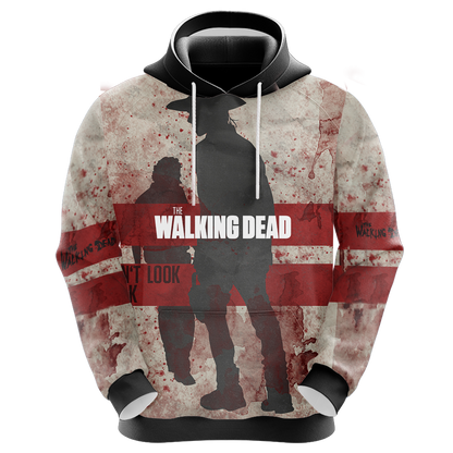 The Walking Dead Rick And Carl Grimes New Unisex 3D Hoodie