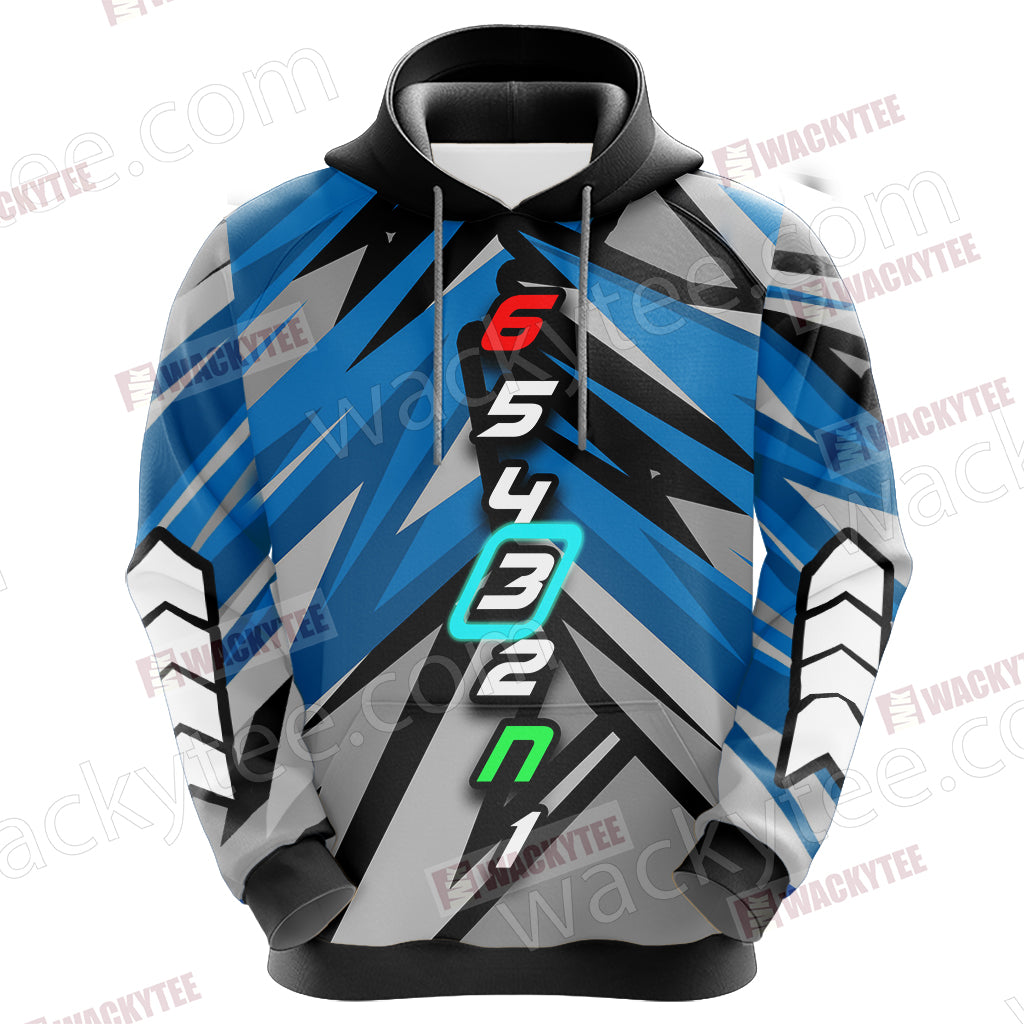 Biker Gear When Life Get You Down Remember It's Only One Down The Rest Is Up Unisex 3D Hoodie