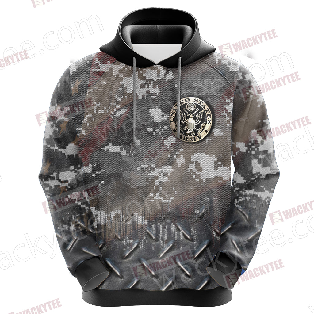 US Army Veteran Unisex 3D Hoodie