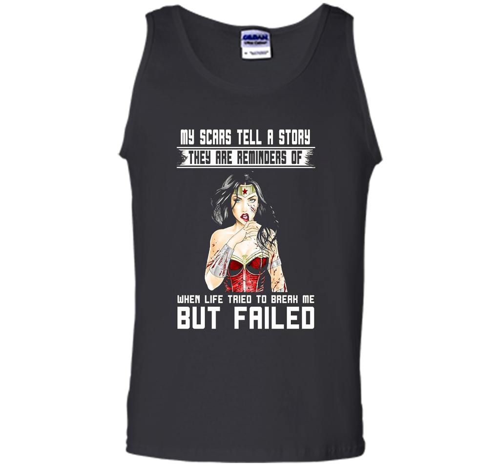 Women's My Scars Tell A Story They Are A Reminder Shirt cool shirt Black