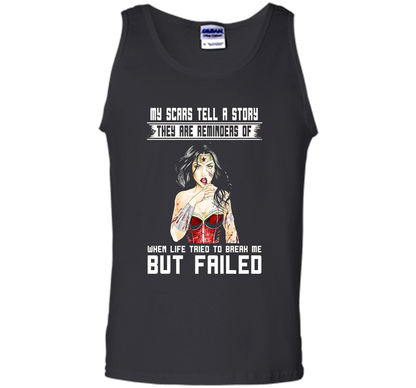 Women's My Scars Tell A Story They Are A Reminder Shirt cool shirt Black