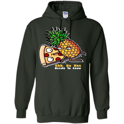 Pizza. Shh, No One Needs To Know T-shirt Forest Green