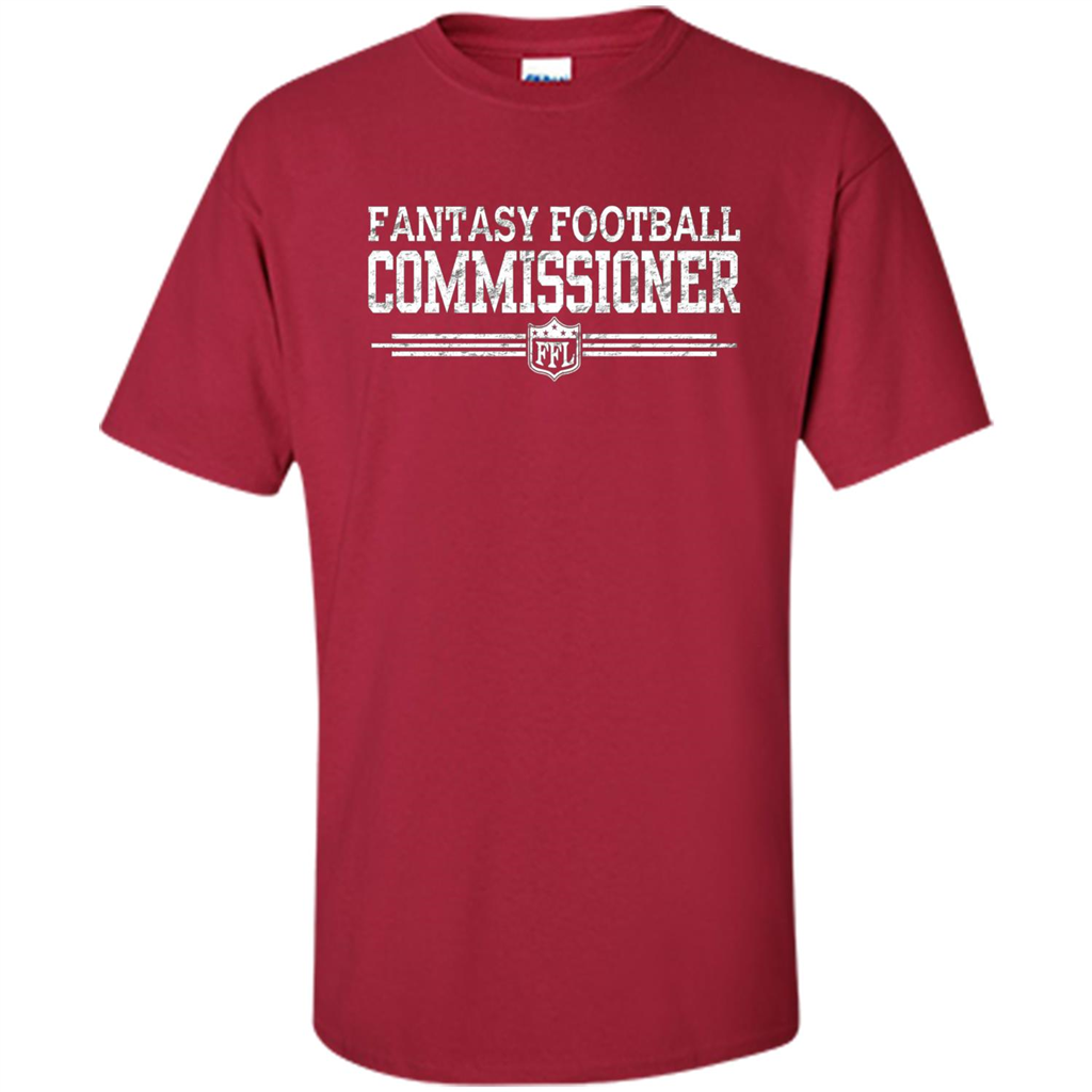 Vintage Fantasy Football Commissioner T-shirt Cardinal