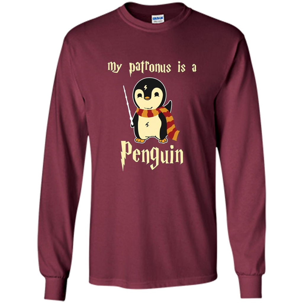 Penguin T-Shirt My Patronus Is A Penguin Hot 2017 T-Shirt Maroon