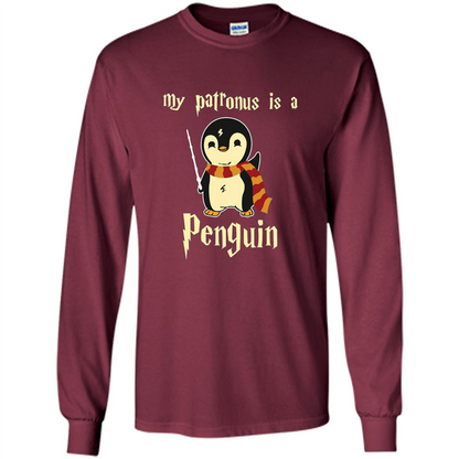 Penguin T-Shirt My Patronus Is A Penguin Hot 2017 T-Shirt Maroon
