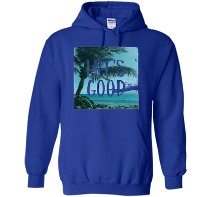 Life's Good Palm Tree T-Shirt cool shirt Royal