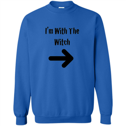 Halloween Couples Costume T-shirt I'm With The Witch Royal
