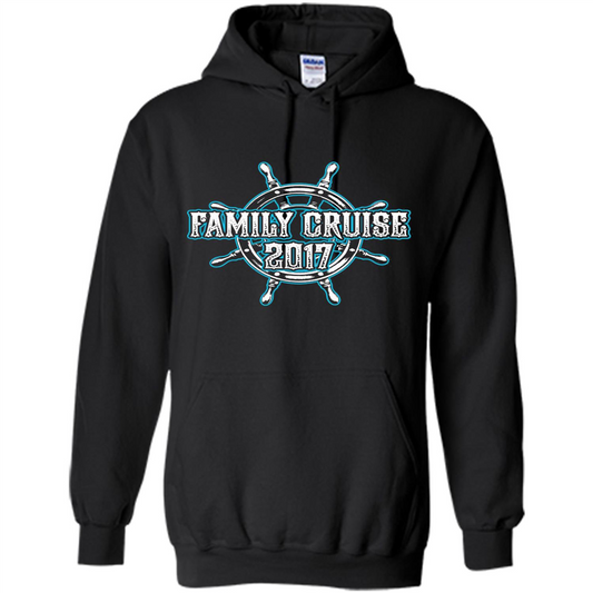 Family Cruise 2017 T-Shirt Family Vacation T-shirt Black