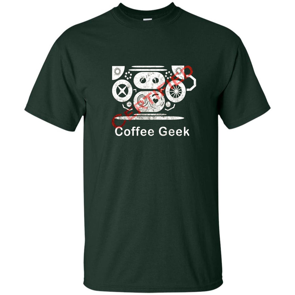 Coffee Lover T-shirt Certified Coffee Geek