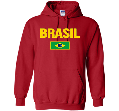 BRASIL T-shirt Brazilian National Country Flag Tee Camiseta cool shirt Red